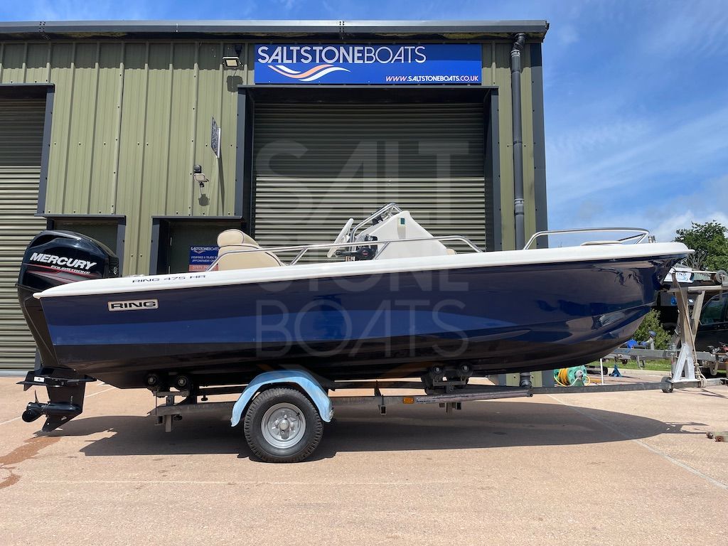 Ring Harbour Rat 475 Sports Boat Mercury 60 hp 4 stroke and Trailer - SOLD
