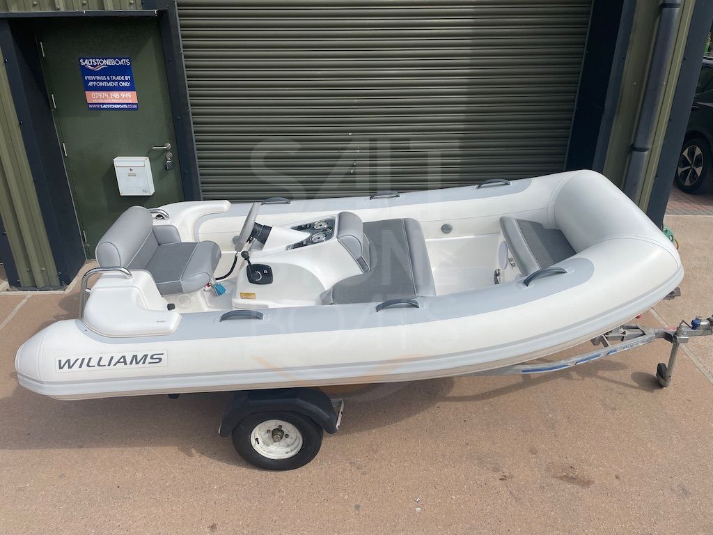 Williams 325 Turbo Jet Rib Tender with Trailer - SOLD