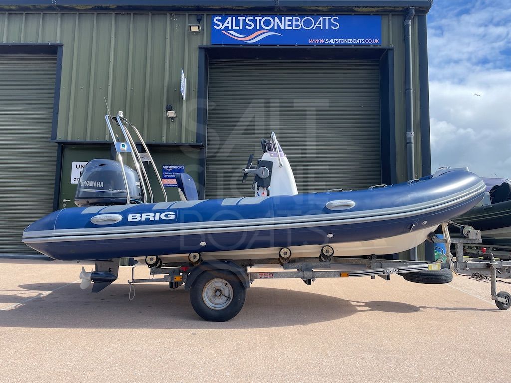 BRIG Falcon 450 HL Rib Boat Yamaha 50 hp Outboard SBS Trailer -SOLD