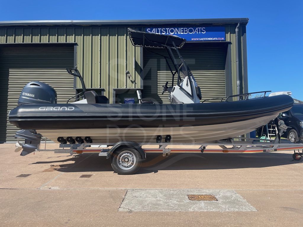 Grand Drive 600 Lux Rib Boat Yamaha 130 hp Outboard New SBS Trailer