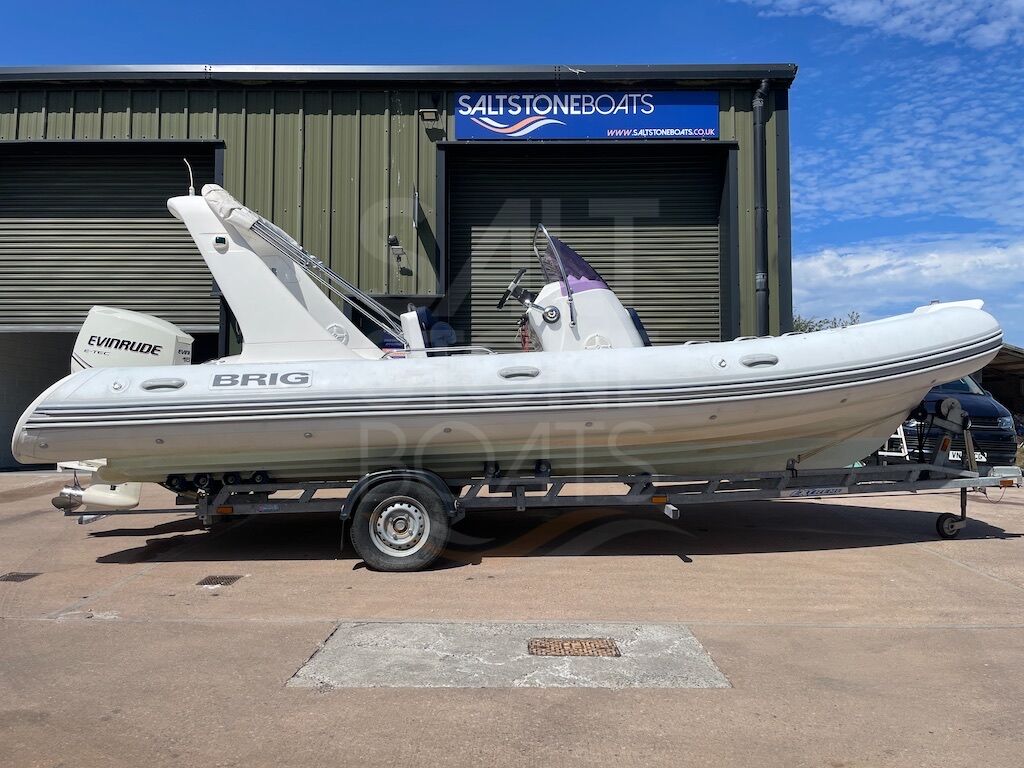 BRIG Eagle 645H Rib Boat Evinrude 150 E-TEC Outboard Extreme Trailer